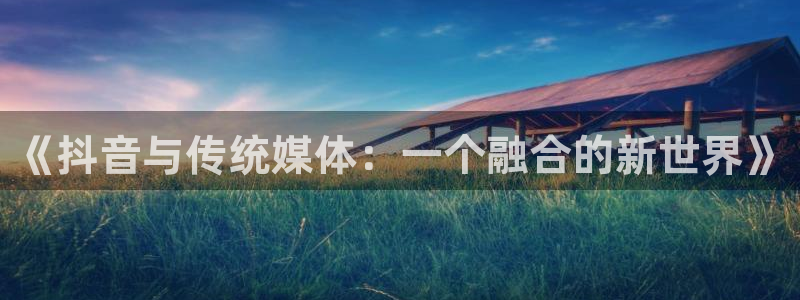 香蕉漫画安装包怎么安装：《抖音与传统媒体：一个融合的新世界》